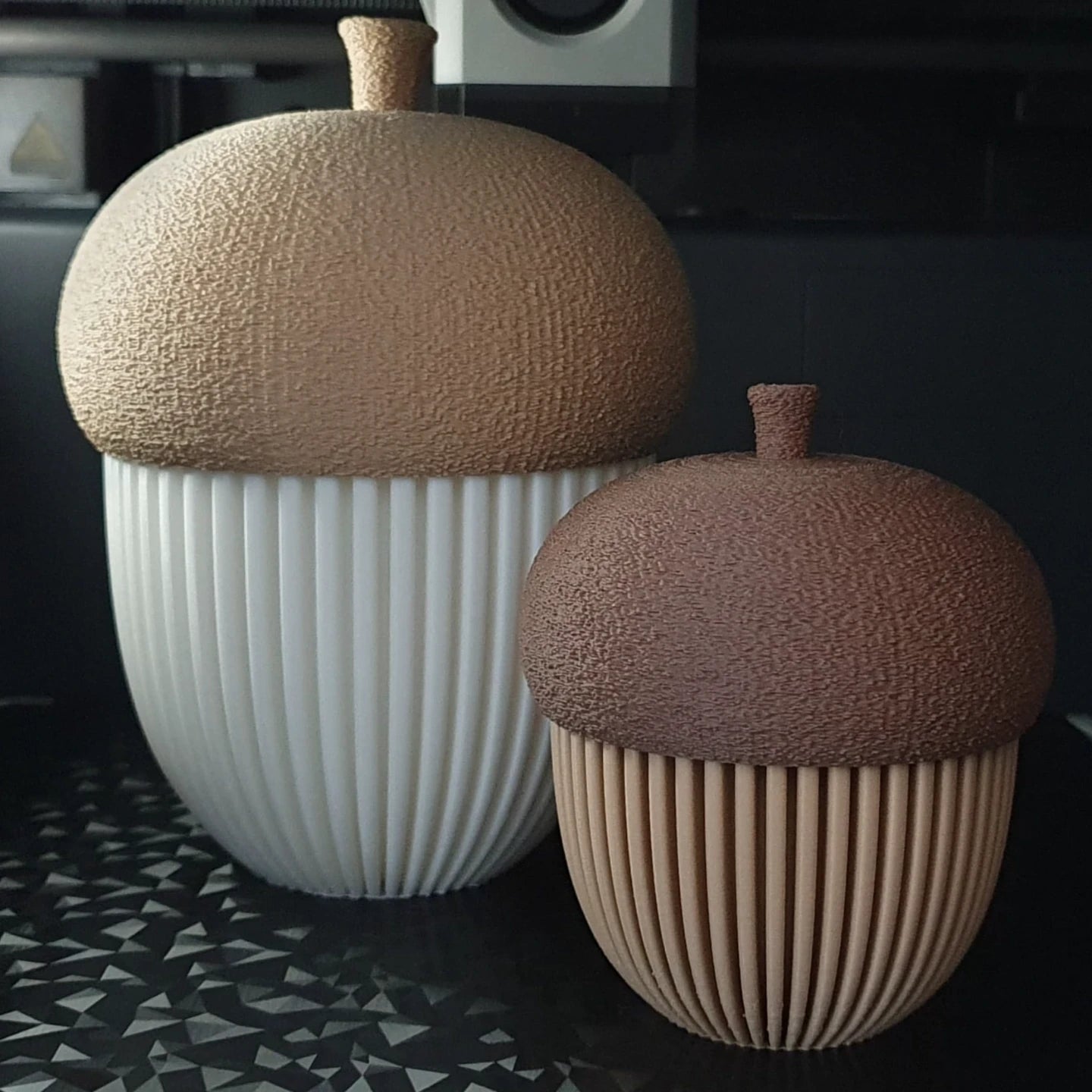 Eikel container decoratie