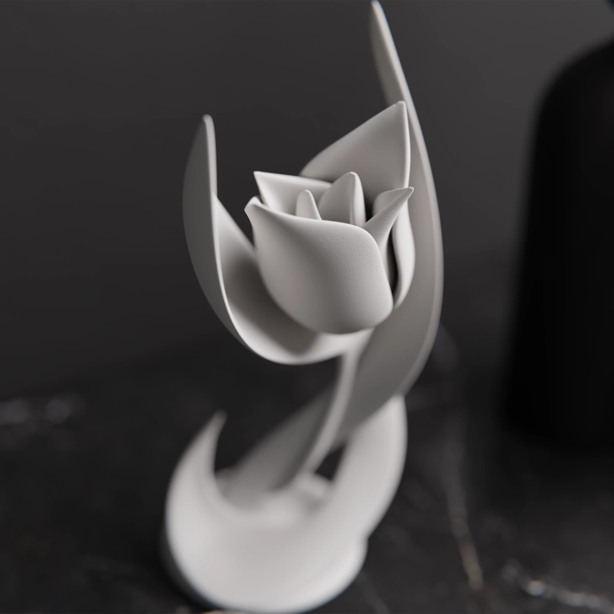 Artistieke bloemensculptuur