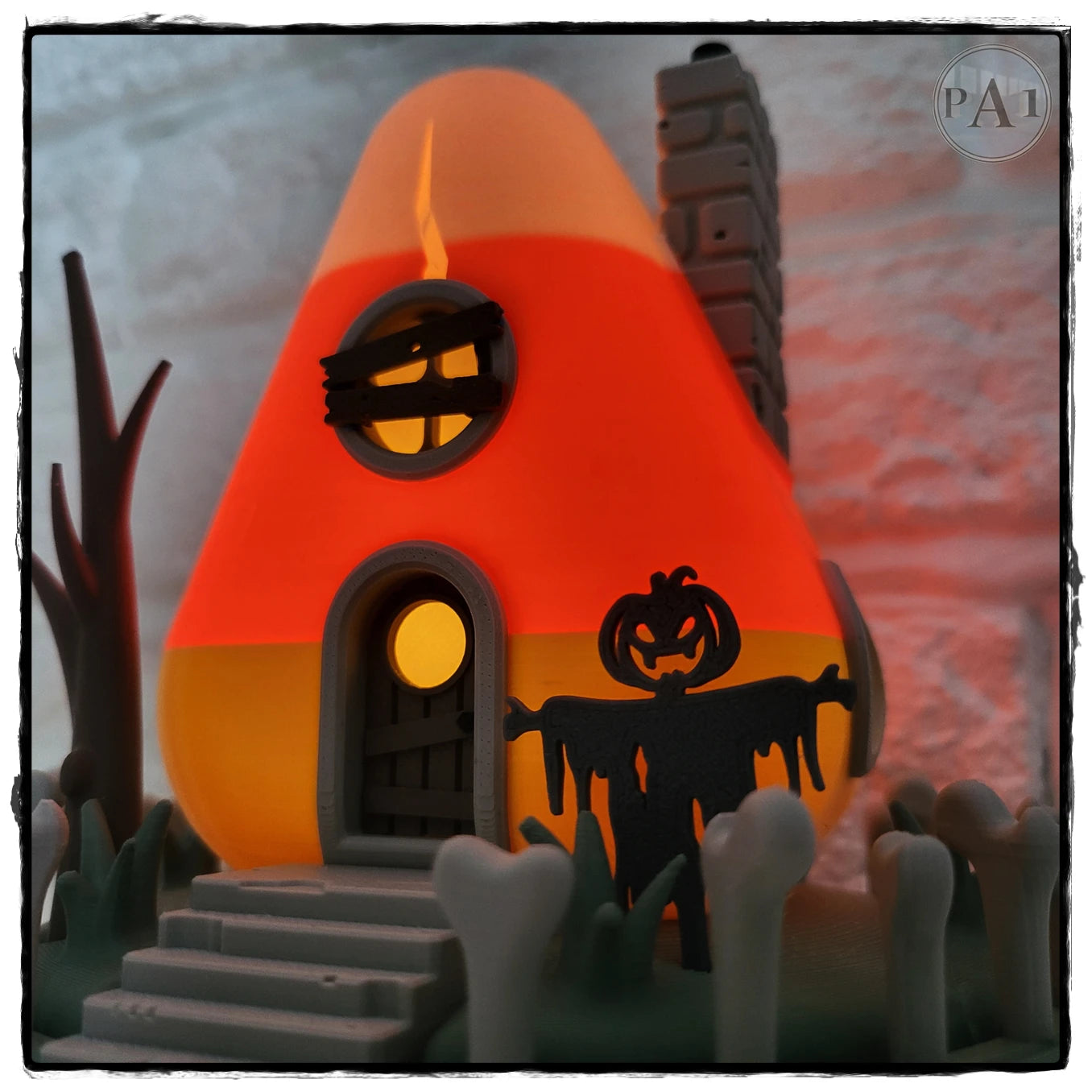 Candy Corn Fairy House