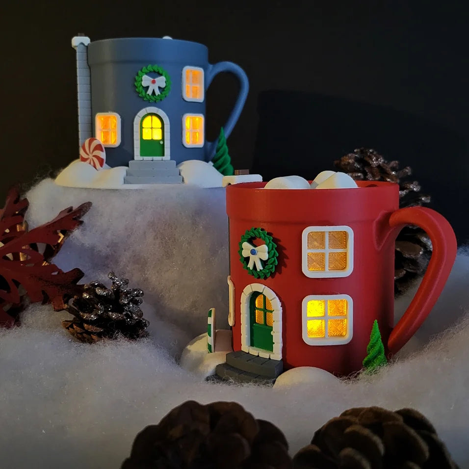 Kerstfeeënhuis – Warme chocolademelk tas