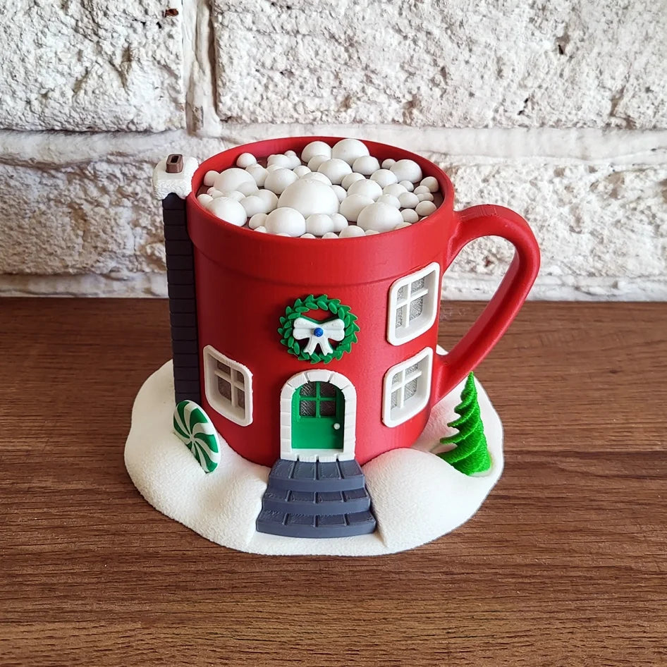 Kerstfeeënhuis – Warme chocolademelk tas