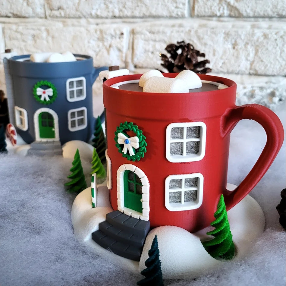 Kerstfeeënhuis – Warme chocolademelk tas