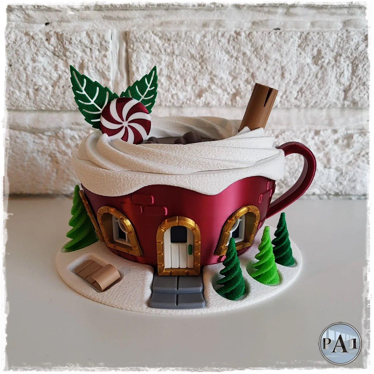 Kerstfeeënhuis – Warme chocolademelk kopje
