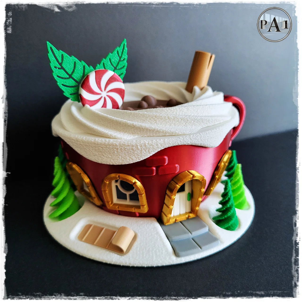 Kerstfeeënhuis – Warme chocolademelk kopje