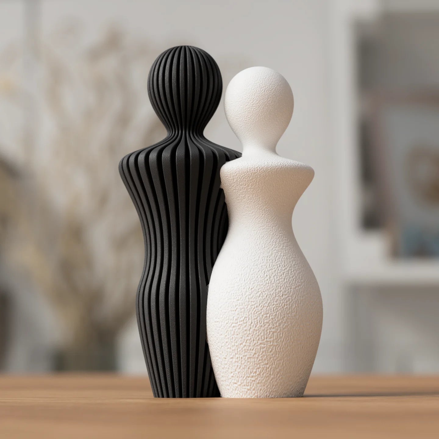 Modern beeldje koppel