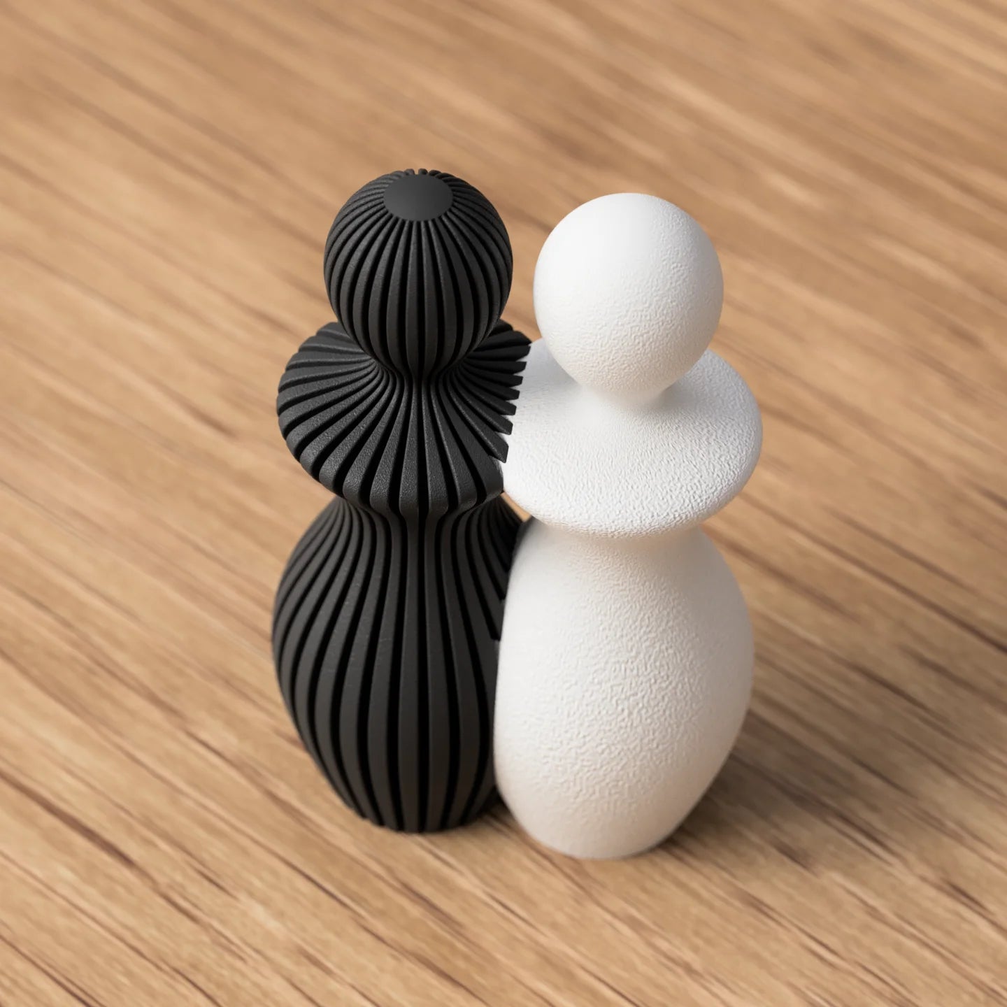 Modern beeldje koppel