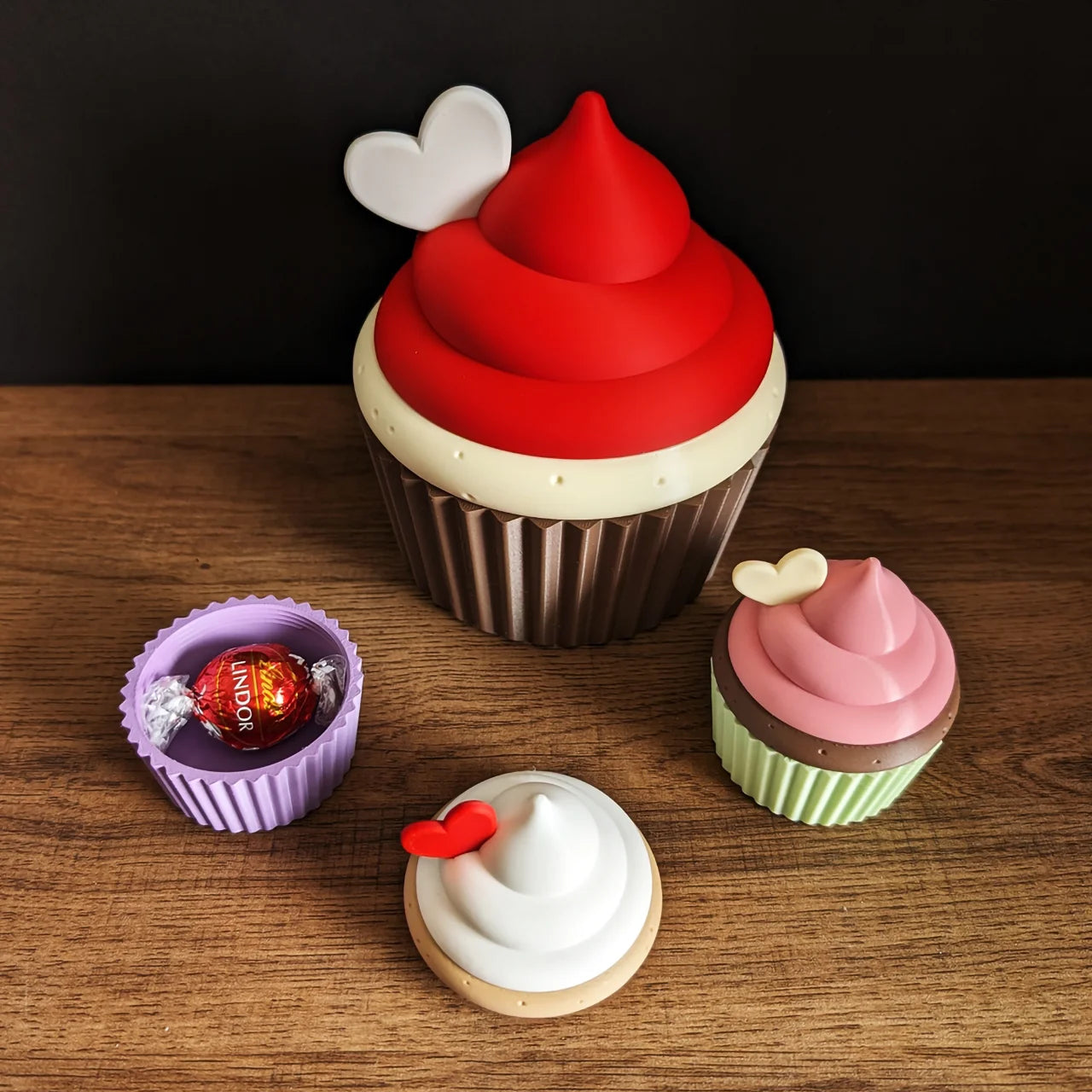 Valentijn cupcake cadeaudoos