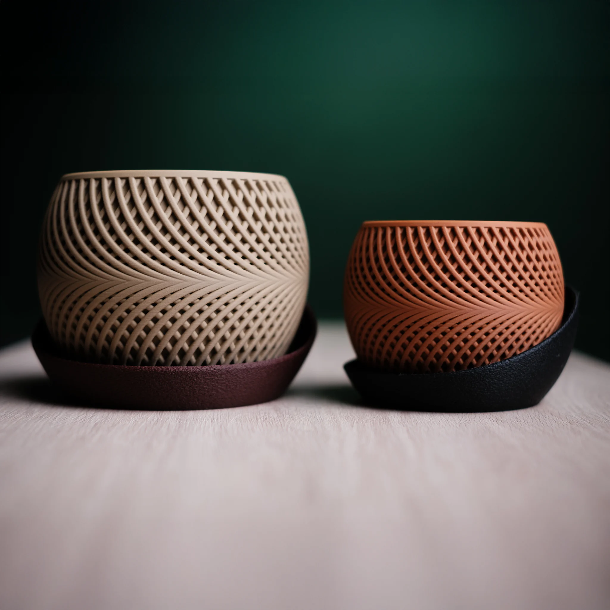 Moderne minimalistische plantenpot "Drift"