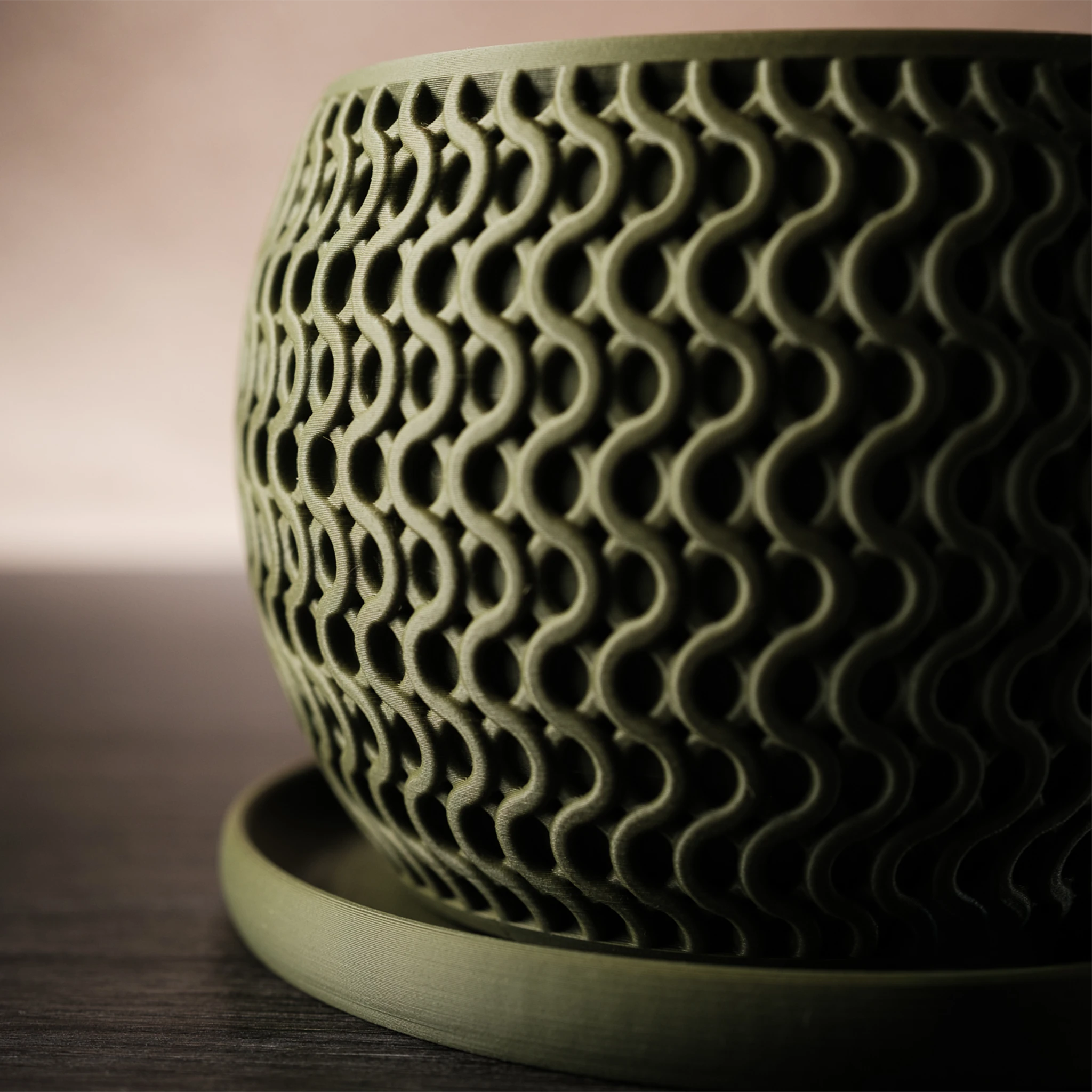 Moderne minimalistische plantenpot "Echo"