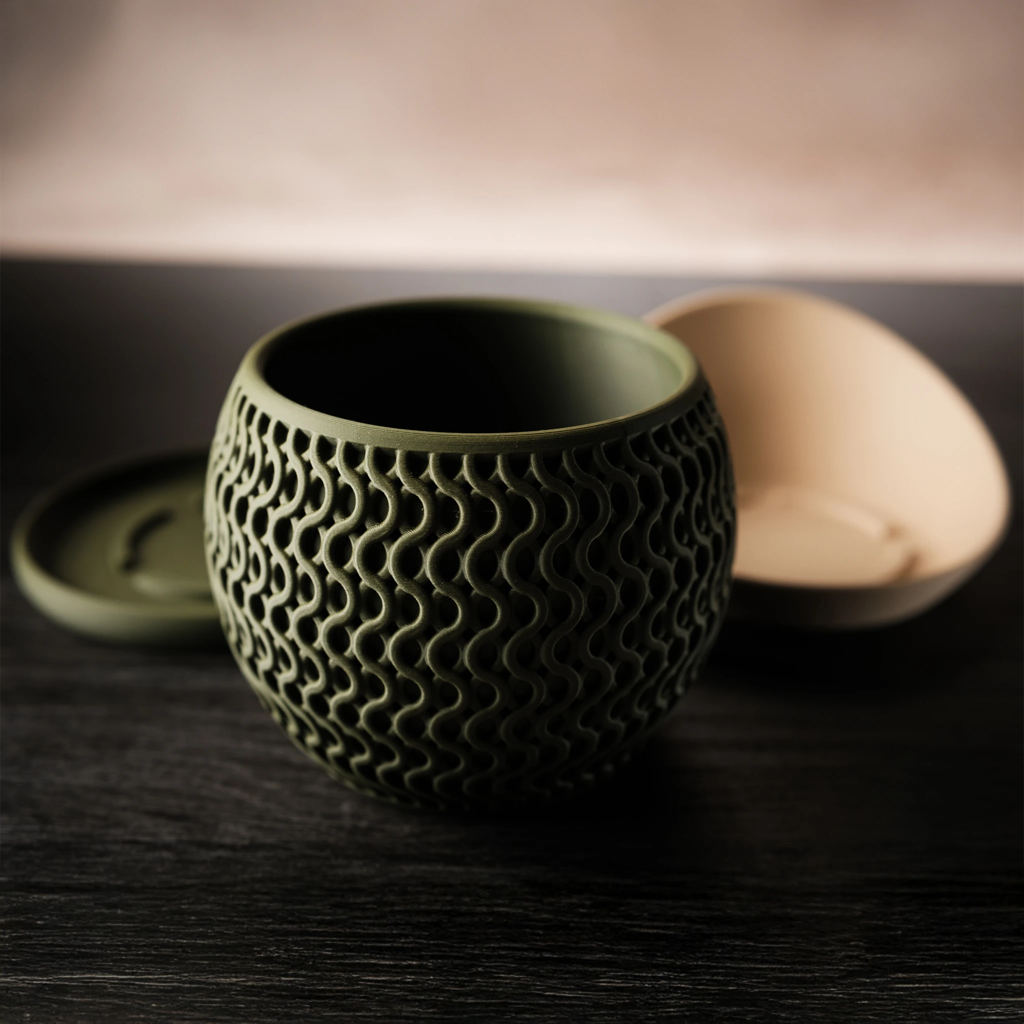 Moderne minimalistische plantenpot "Echo"