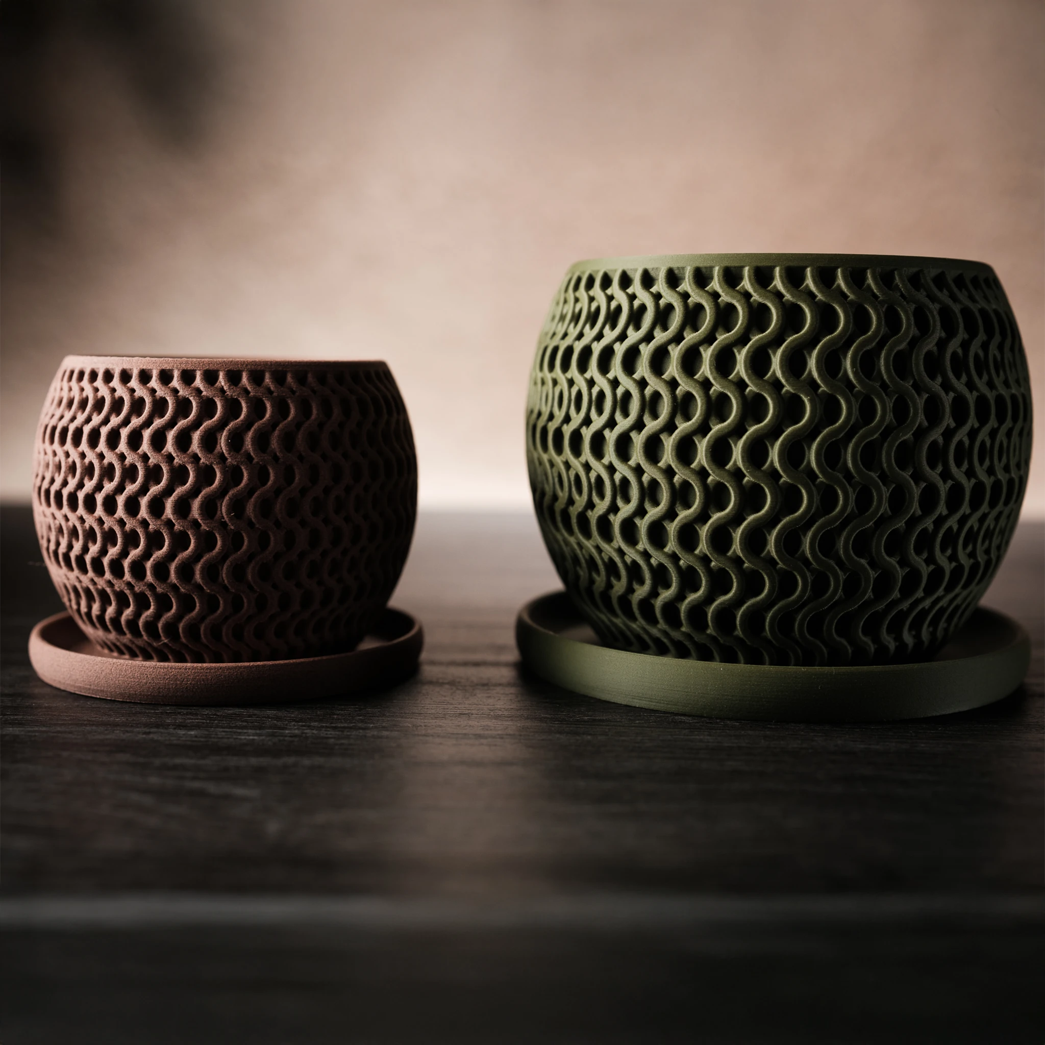 Moderne minimalistische plantenpot "Echo"
