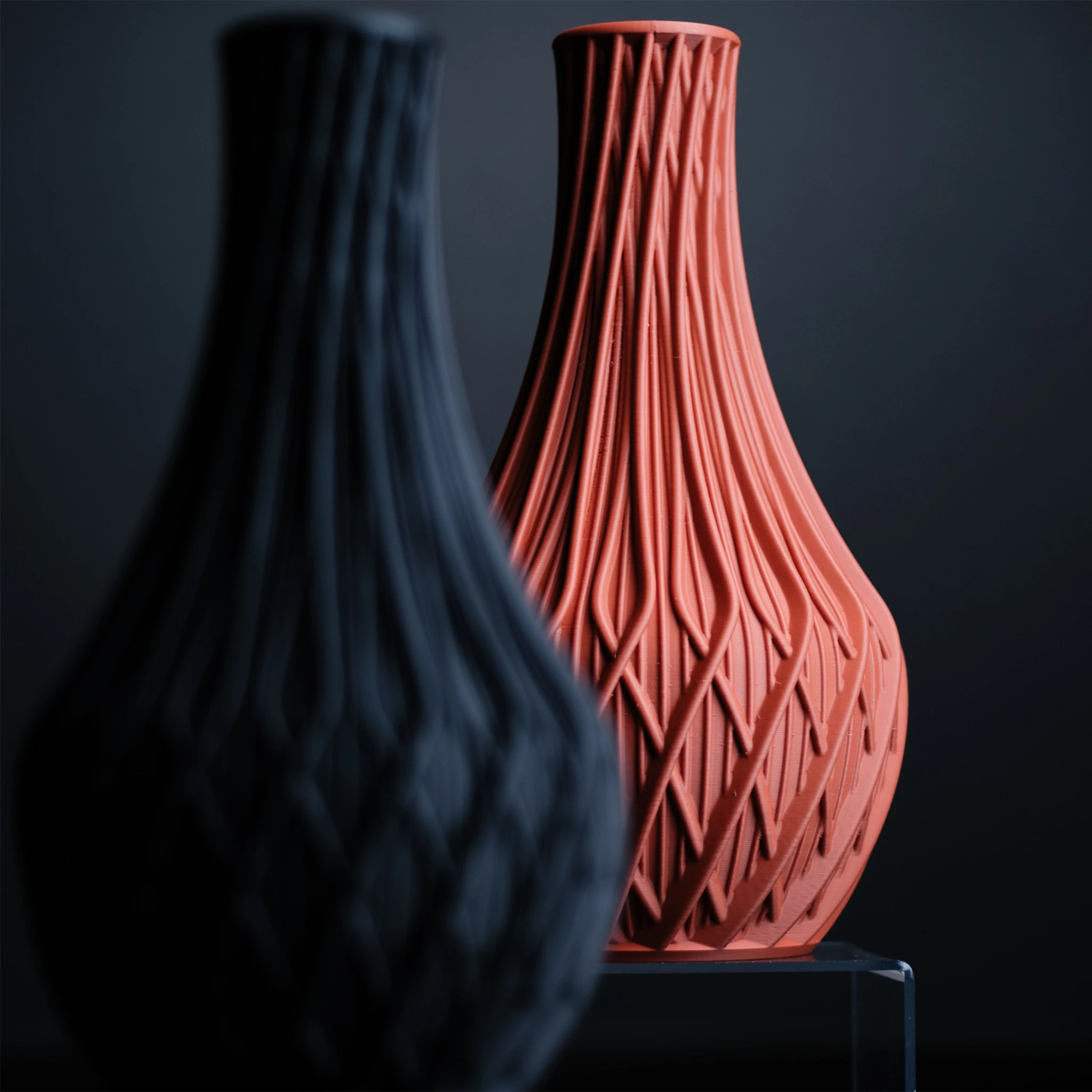 Moderne minimalistische vaas "Fractal"