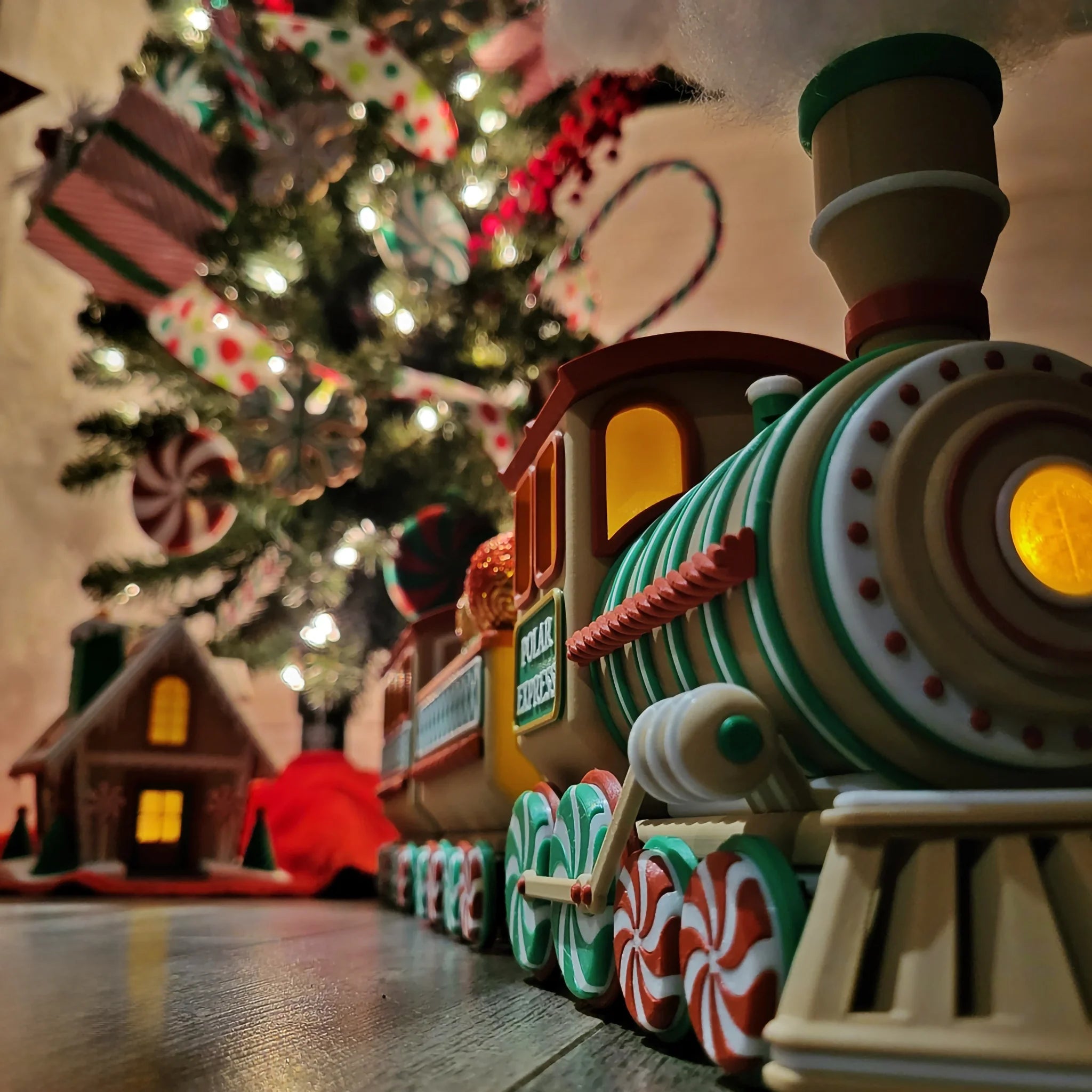 Peperkoeken kersttreintje