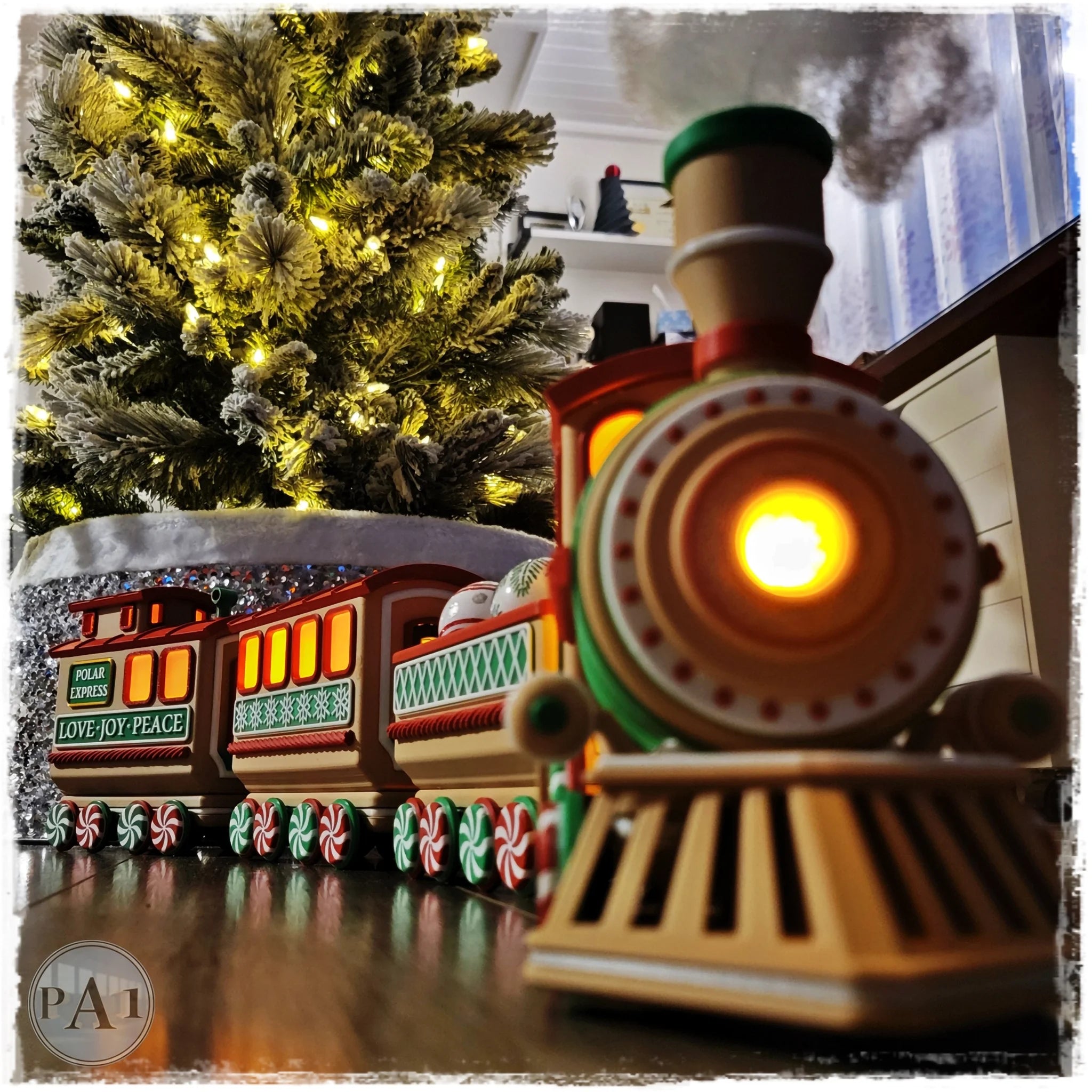 Peperkoeken kersttreintje