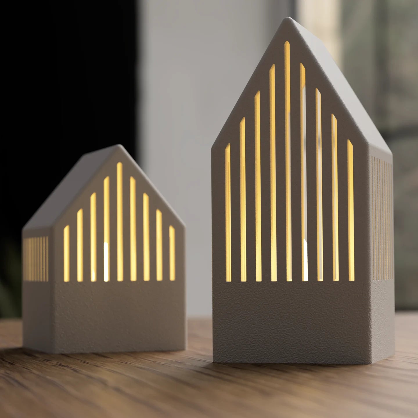 Modern Japandi tea light house