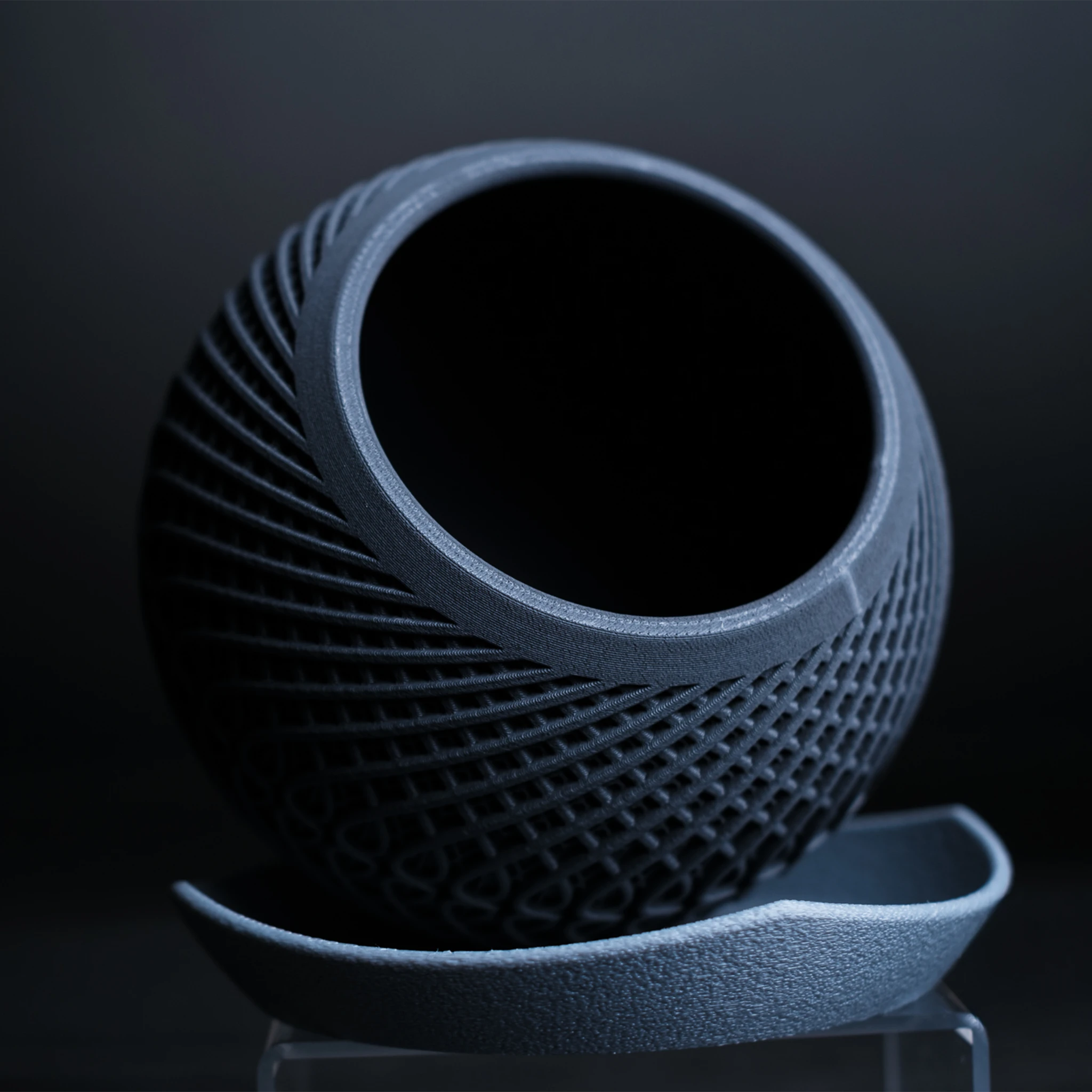 Moderne minimalistische plantenpot "Kinetic"