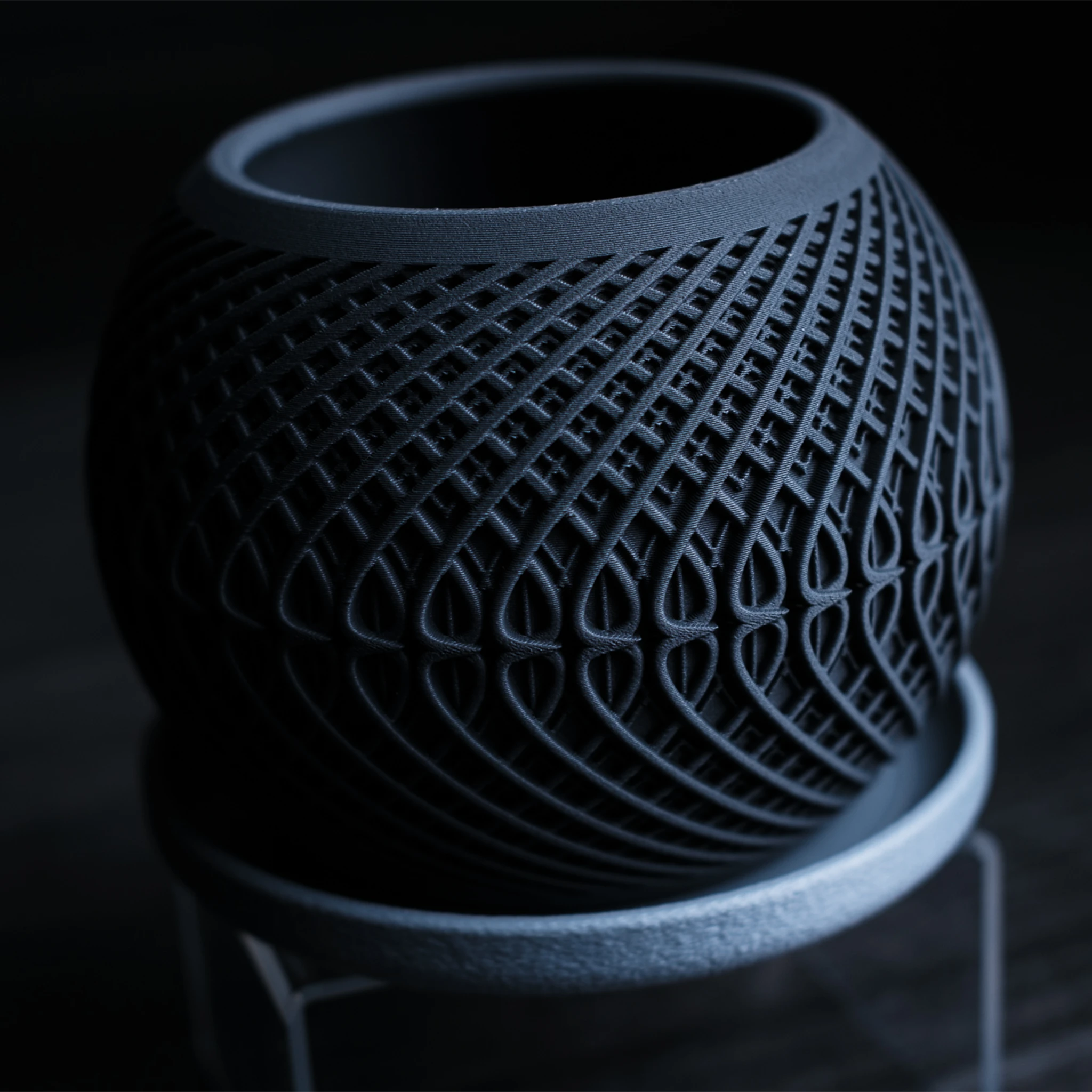 Moderne minimalistische plantenpot "Kinetic"