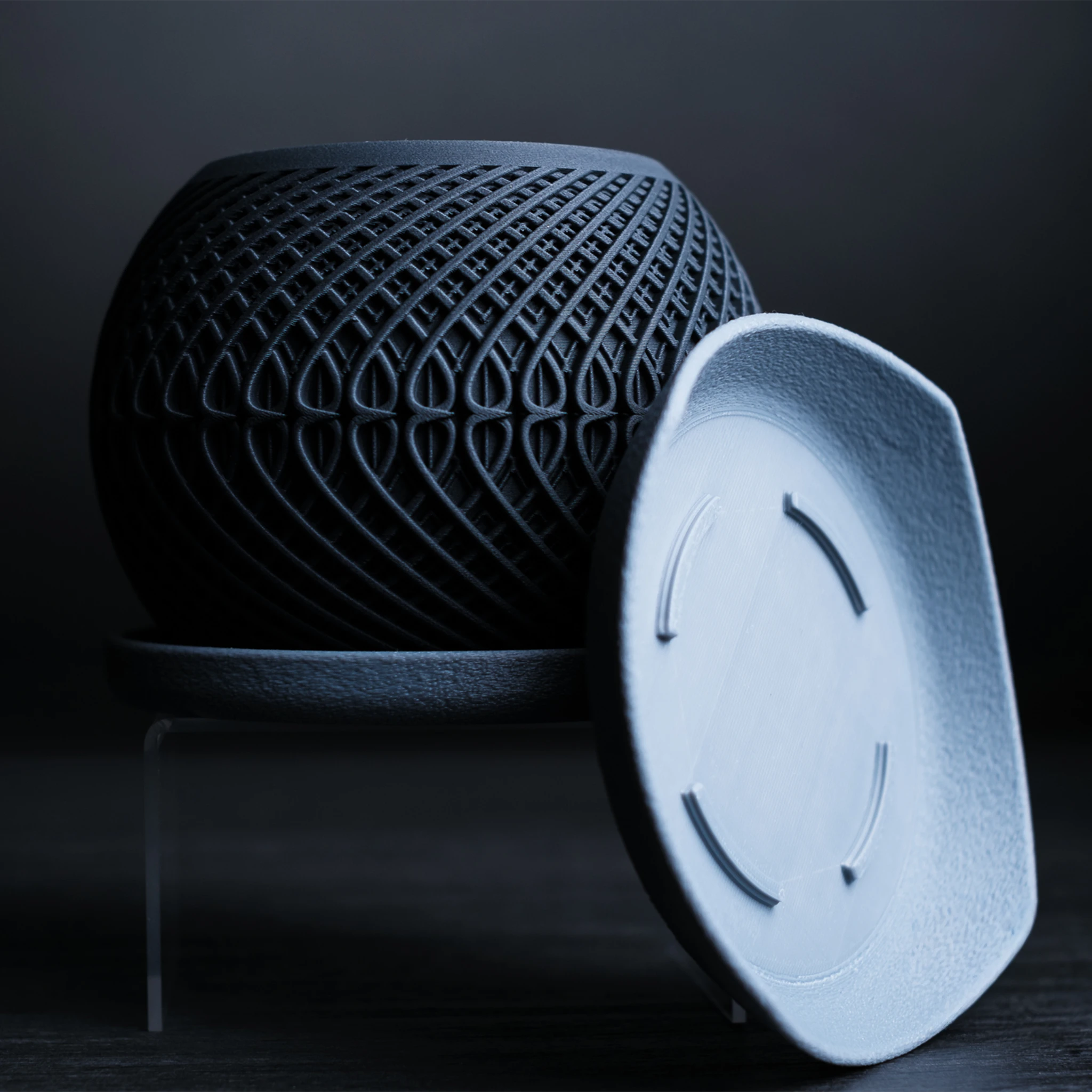 Moderne minimalistische plantenpot "Kinetic"