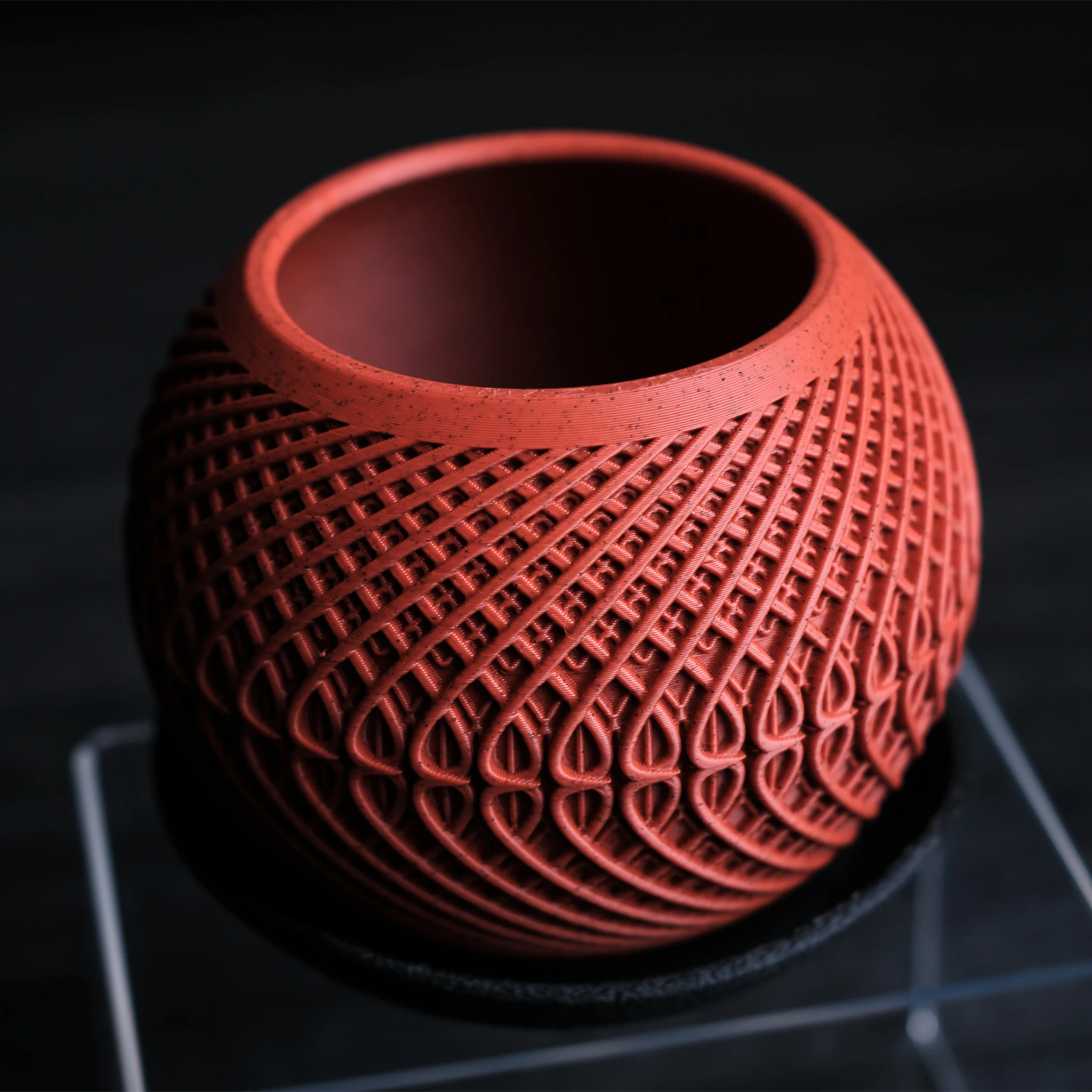Moderne minimalistische plantenpot "Kinetic"