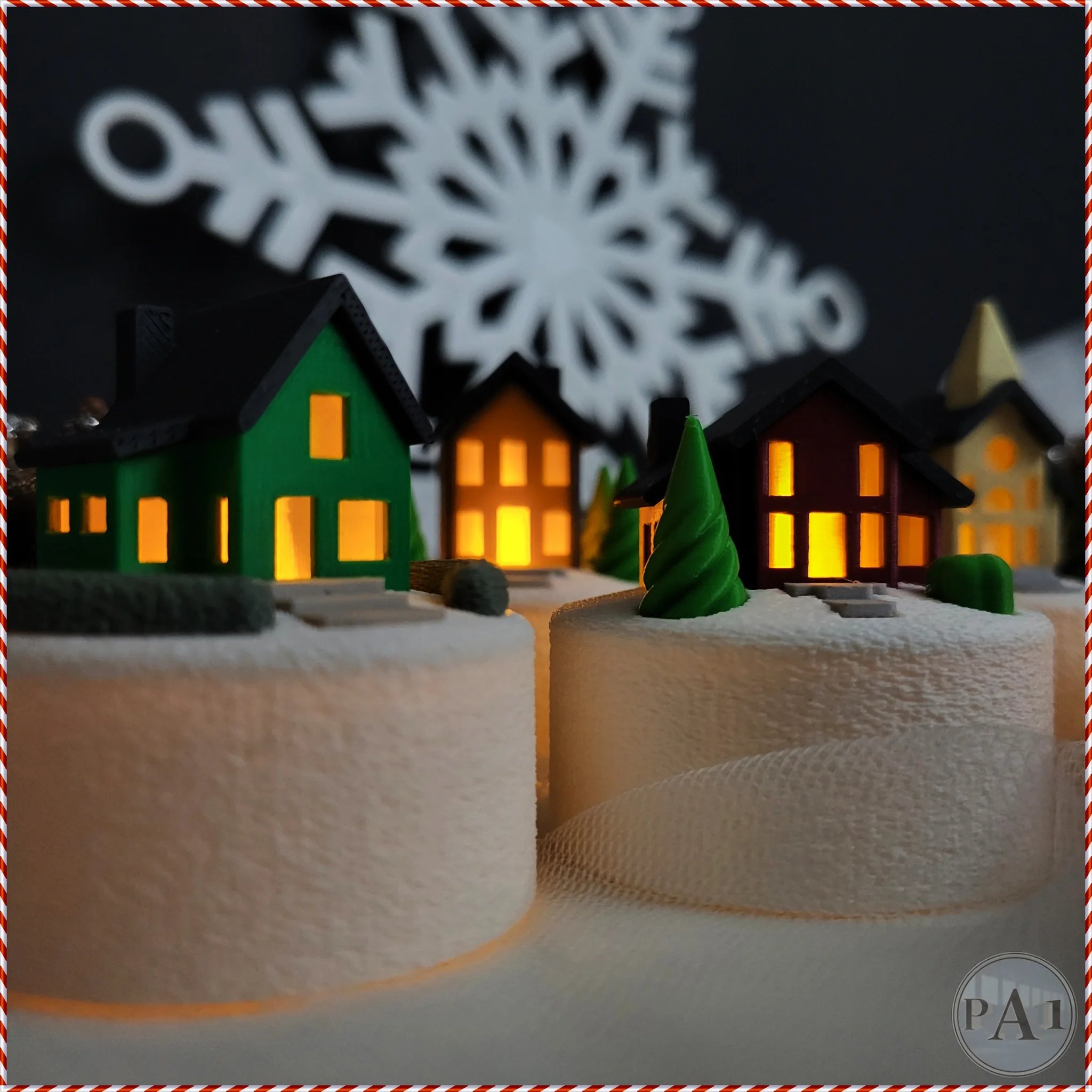 Miniatuur kerstdorpje