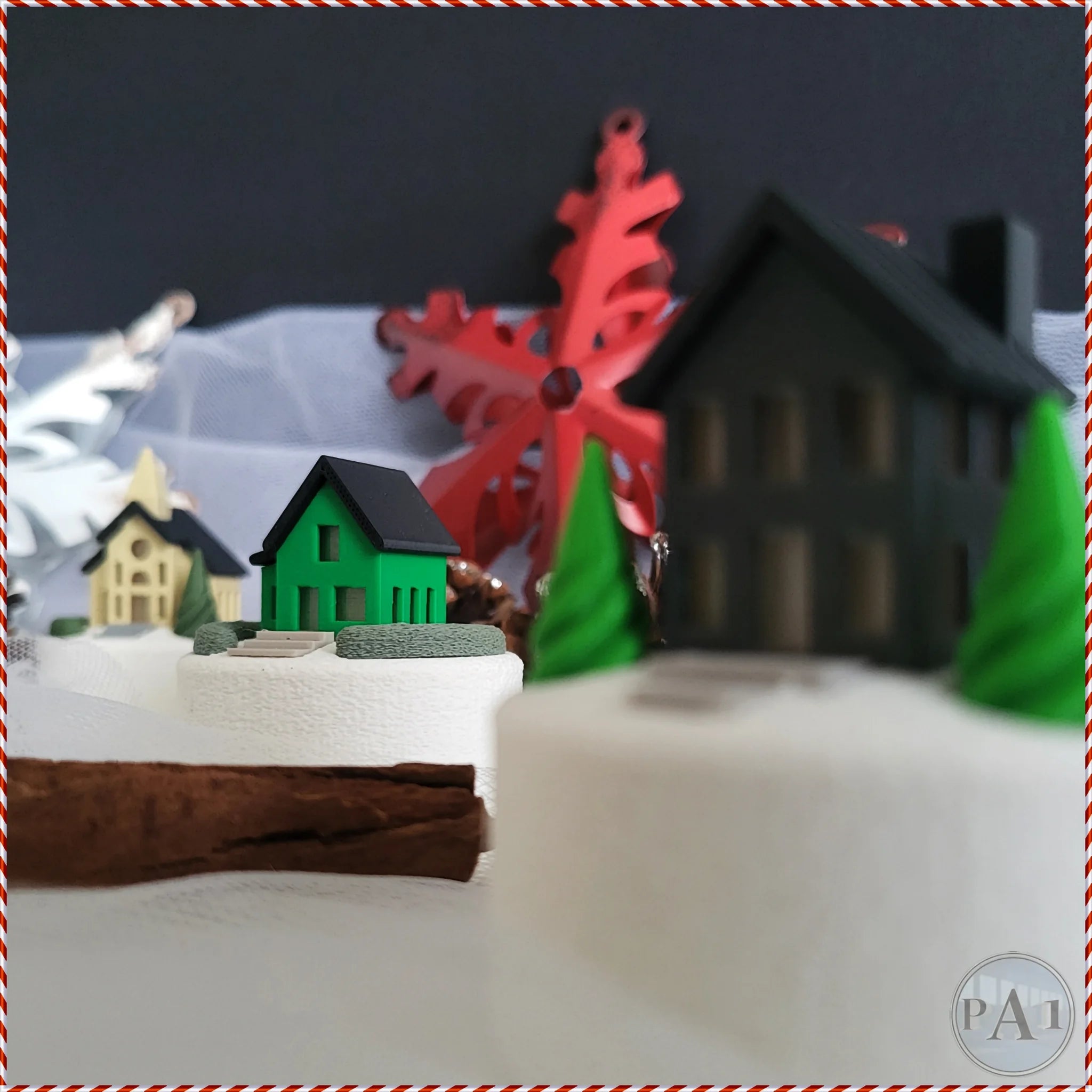 Miniatuur kerstdorpje