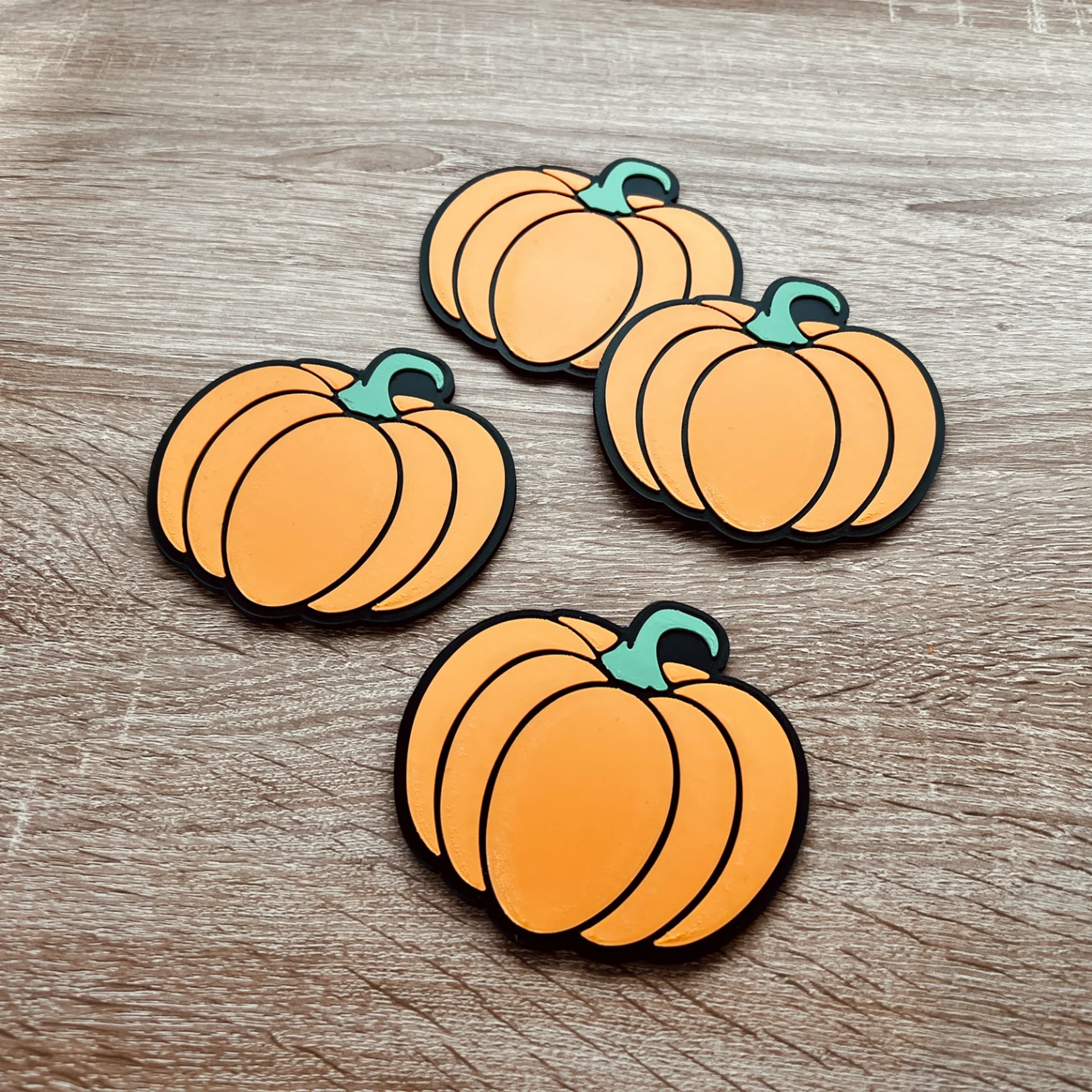 Halloween pompoen onderzetters