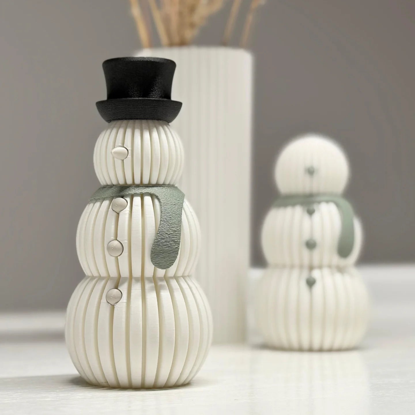 Moderne minimalistische sneeuwman