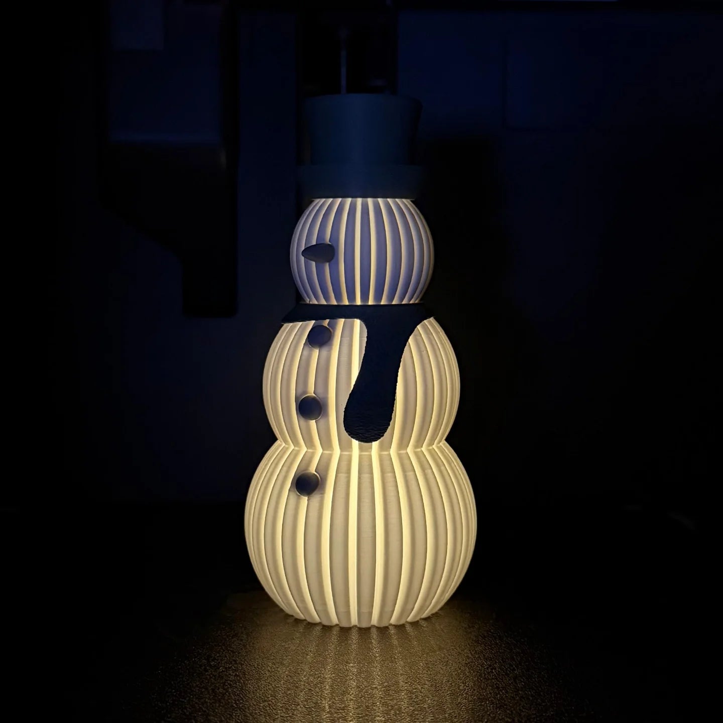 Moderne minimalistische sneeuwman