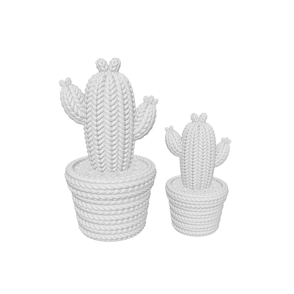 Gehaakte kolom cactus met “handjes”