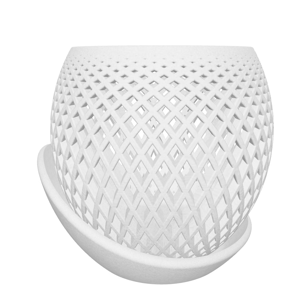 Moderne "Polygon" plantenpot