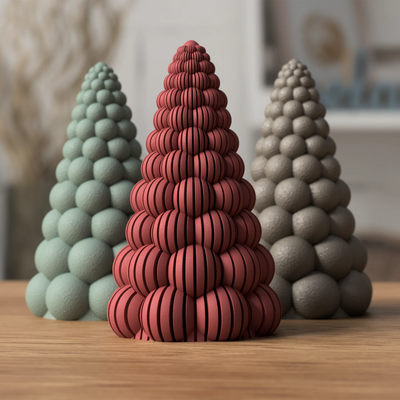 Moderne bubbly kerstboom