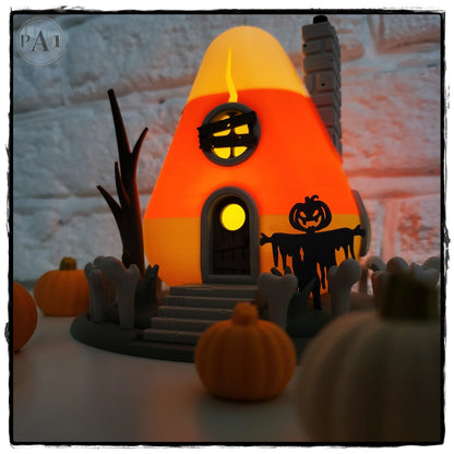 Candy Corn Fairy House