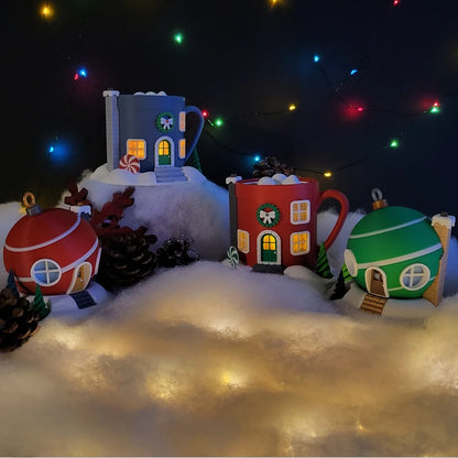 Kerstfeeënhuis – Warme chocolademelk tas
