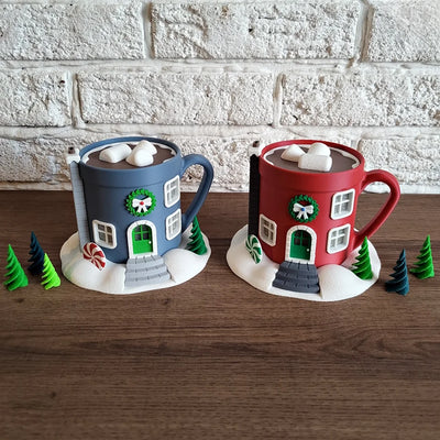 Kerstfeeënhuis – Warme chocolademelk tas