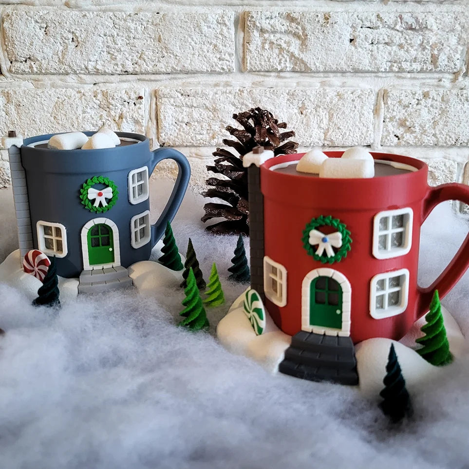 Kerstfeeënhuis – Warme chocolademelk tas