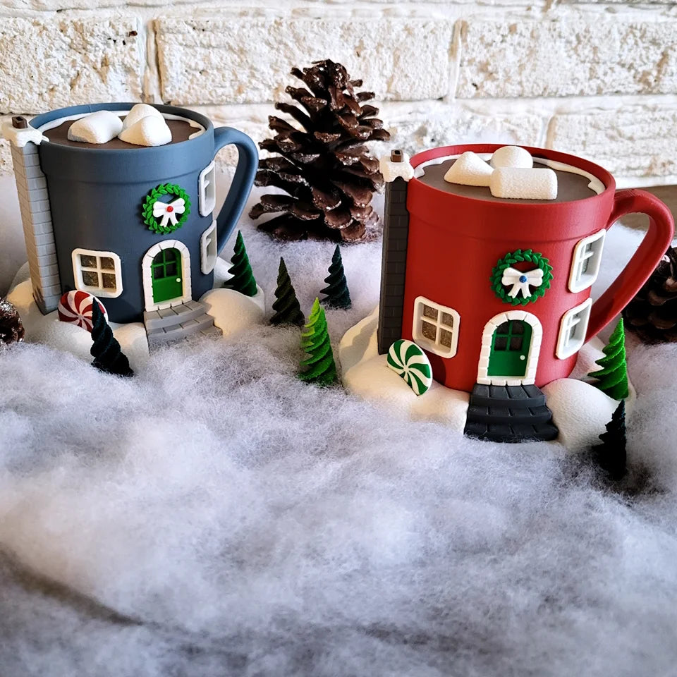 Kerstfeeënhuis – Warme chocolademelk tas
