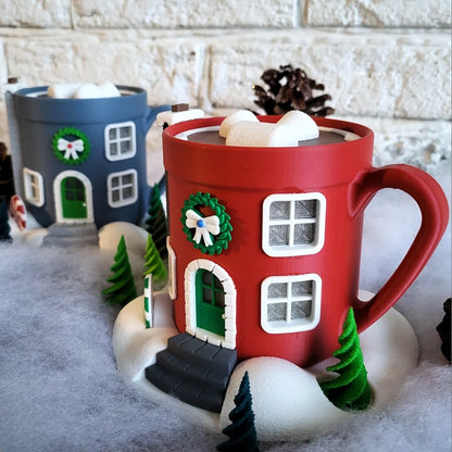 Kerstfeeënhuis – Warme chocolademelk tas