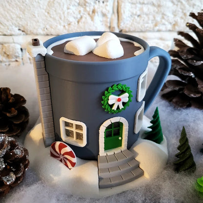 Kerstfeeënhuis – Warme chocolademelk tas