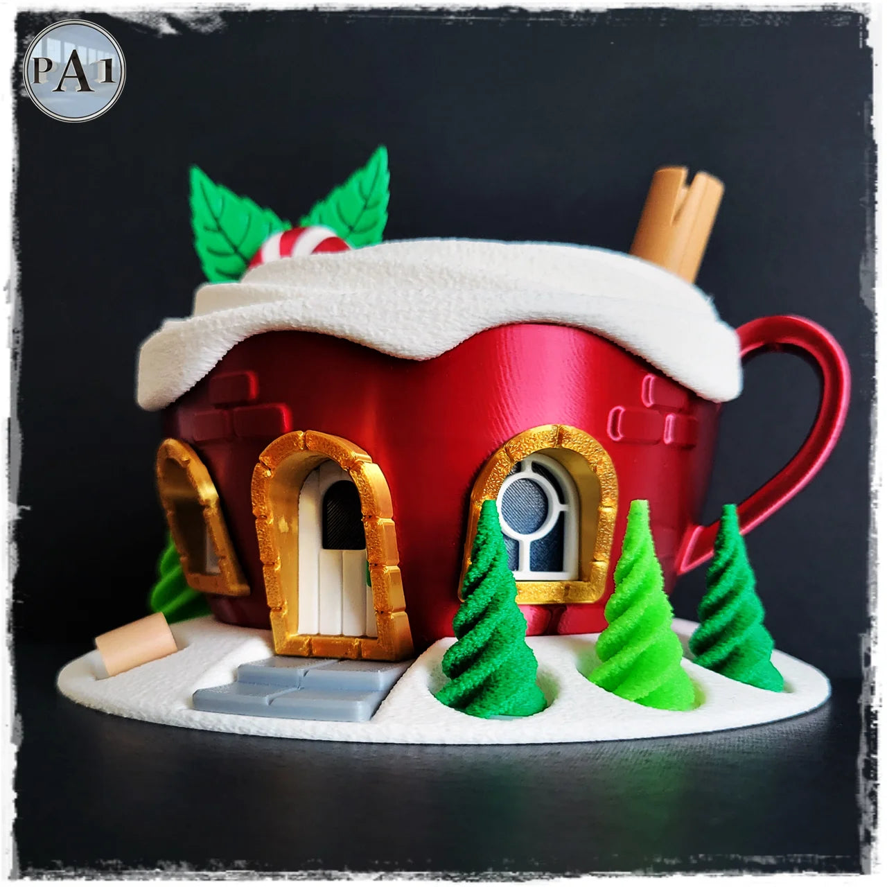 Kerstfeeënhuis – Warme chocolademelk kopje
