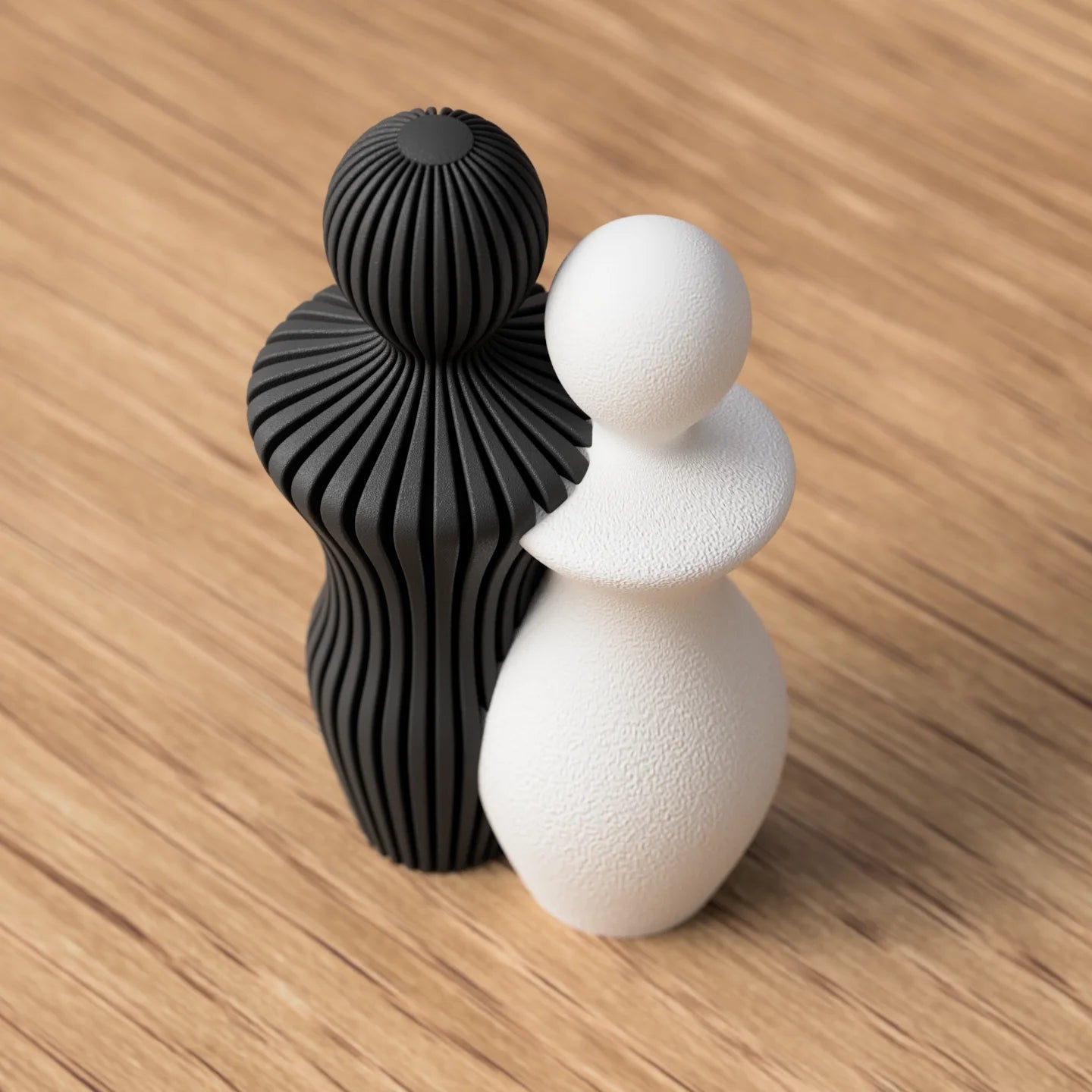 Modern beeldje koppel