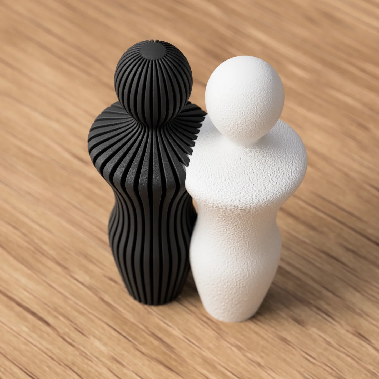 Modern beeldje koppel