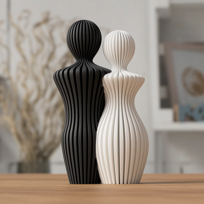 Modern beeldje koppel