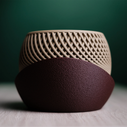 Moderne minimalistische plantenpot "Drift"
