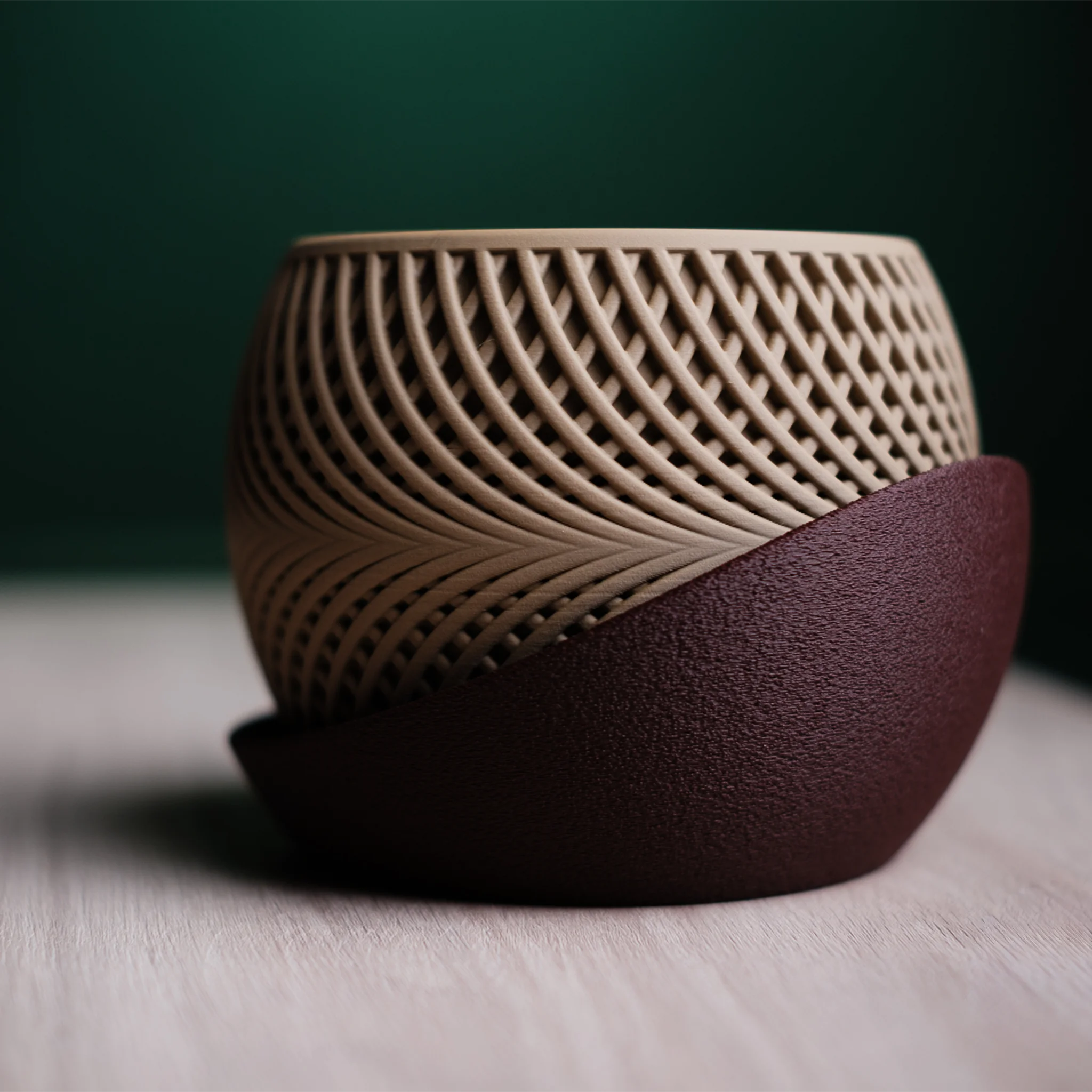 Moderne minimalistische plantenpot "Drift"