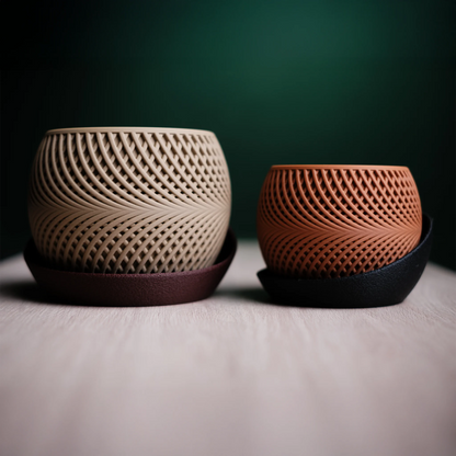 Moderne minimalistische plantenpot "Drift"
