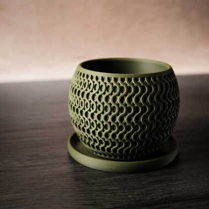 Moderne minimalistische plantenpot "Echo"