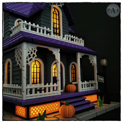 Illuminated Haunted House