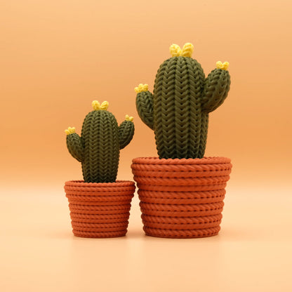 Gehaakte kolom cactus met “handjes”