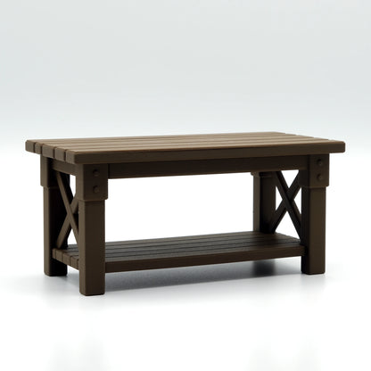 Tuintafel voor gehaakte planten