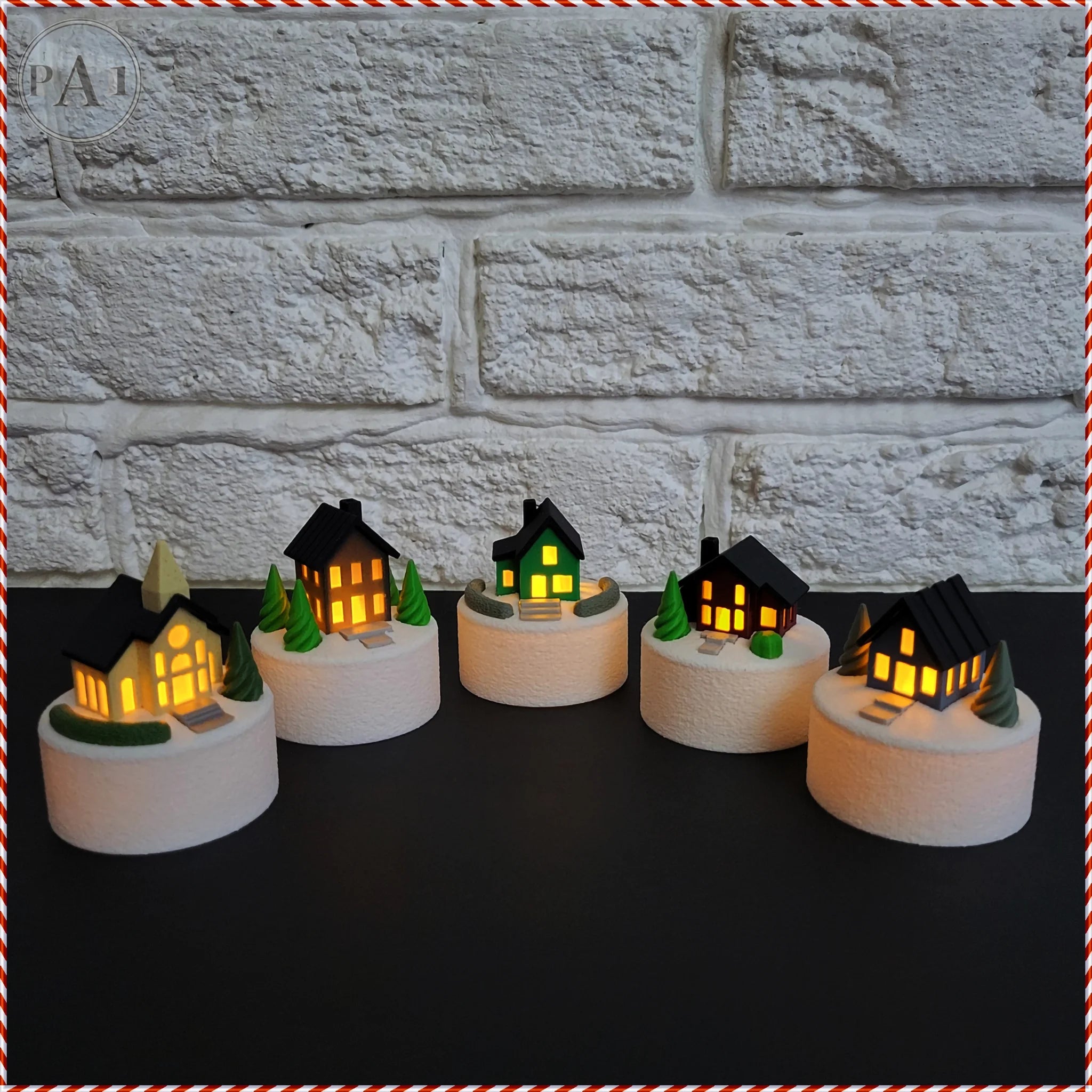Miniatuur kerstdorpje